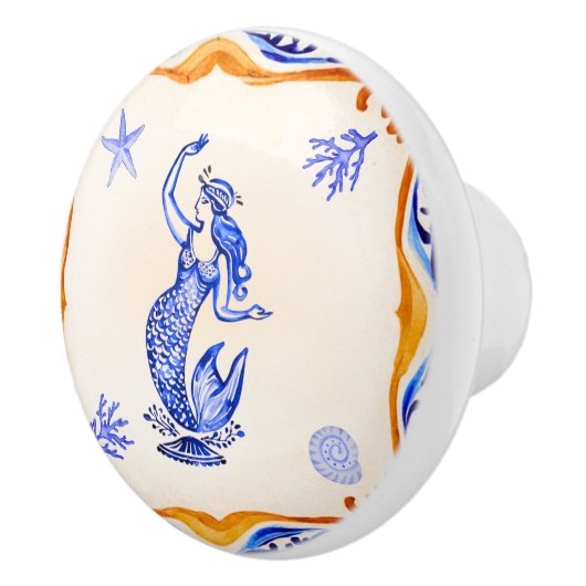 人魚地中海の セラミックノブ (右)