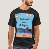人魚姫と教授のTシャツ Tシャツ (正面)