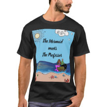 人魚姫と教授のTシャツ
