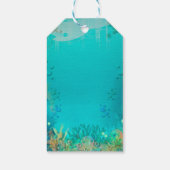 人魚姫と海底の世界 誕生日パーティー ギフトタグ (裏面)