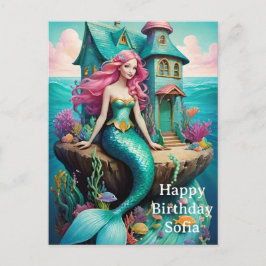 人魚姫のハッピーバースデー ポストカード