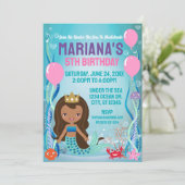 人魚姫のパーティー (黒髪) 招待状 (スタンド正面)