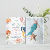 人魚姫の海への2歳の誕生日パーティー 招待状 (スタンド正面)