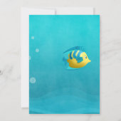 人魚姫の海底誕生日パーティー招待状 招待状 (裏面)