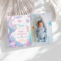 人魚姫の海底３歳の誕生日おめでとう