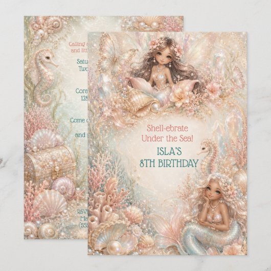 人魚姫の誕生日をお祝いしよう Shell-ebrate Under the Sea (正面/裏面)