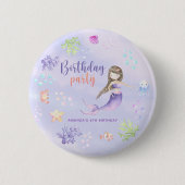 人魚姫の誕生日パーティー 缶バッジ (正面)
