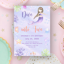 人魚姫の5歳の誕生日パーティーにダイブ