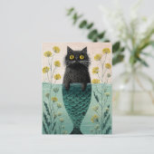 人魚姫黒猫 ポストカード (スタンド正面)