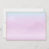 人魚姫　アンダーザシー　1歳の誕生日パーティー 招待状 (裏面)