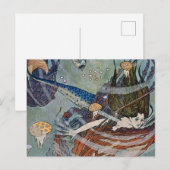 「人魚姫」エドモン・デュラック ポストカード (正面/裏面)
