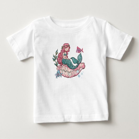 人魚姫 ベビーTシャツ (正面)
