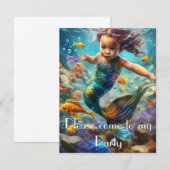 人魚姫 招待状 (正面/裏面)