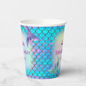 人魚子供の誕生日 紙コップ (左)