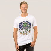 人魚宇宙飛行士の夢  トライブレンドＴシャツ (正面全面)