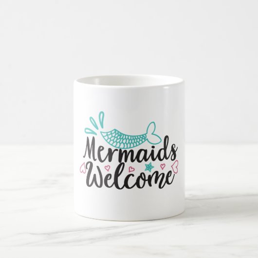 人魚歓迎 コーヒーマグカップ (中央)