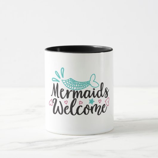 人魚歓迎 マグカップ (中央)