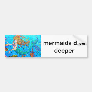人魚潜水船 バンパーステッカー
