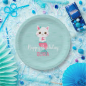 人魚猫の誕生日パーティー紙皿 ペーパープレート (パーティー)