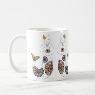 人魚猫を結び付けます コーヒーマグカップ