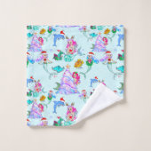 人魚祝のクリスマス バスタオルセット (ウォッシュタオル)