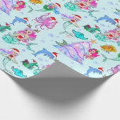 人魚祝のクリスマス ラッピングペーパー (角)