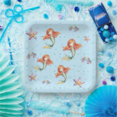 人魚紙プレート ペーパープレート (パーティー)