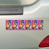 人魚美しい バンパーステッカー (車上)