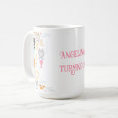 人魚航海の子猫とテーマの誕生日マグ コーヒーマグカップ (正面左)