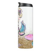 *~*人魚貝モノグラムグリッターウミガメ タンブラー (回転右)