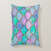 人魚鱗波継ぎ目無し模様。 アクセントクッション (正面(垂直))