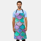 人魚鱗波継ぎ目無し模様。 エプロン (着用した状態)