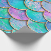 人魚鱗波継ぎ目無し模様。 ラッピングペーパー (角)