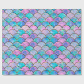 人魚鱗波継ぎ目無し模様。 ラッピングペーパー (フラット)