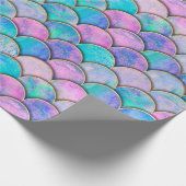 人魚鱗波継ぎ目無し模様。 ラッピングペーパー (角)
