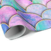人魚鱗波継ぎ目無し模様。 ラッピングペーパー (ロールコーナー)