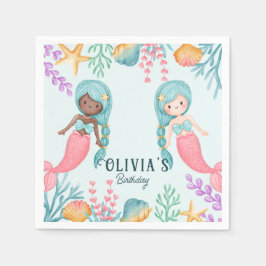 人魚2人 スタンダードカクテルナプキン