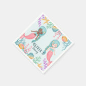 人魚2人 スタンダードカクテルナプキン (角)