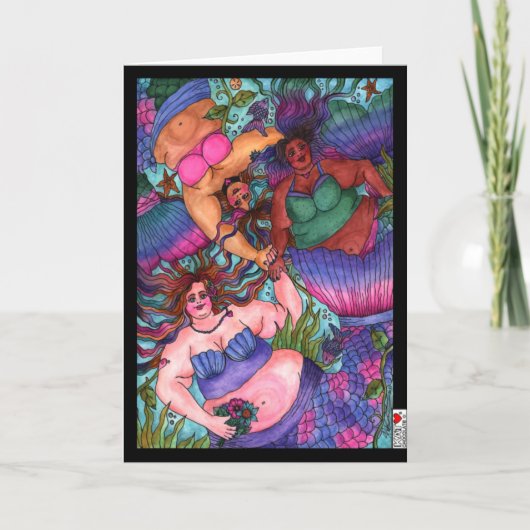 人魚3枚 カード (正面)