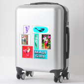 人魚6人 シール (スーツケース)