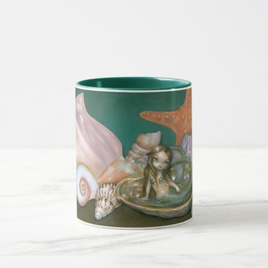 "人魚"のマグが付いている静物画 マグカップ (中央)