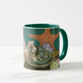 "人魚"のマグが付いている静物画 マグカップ (正面右)