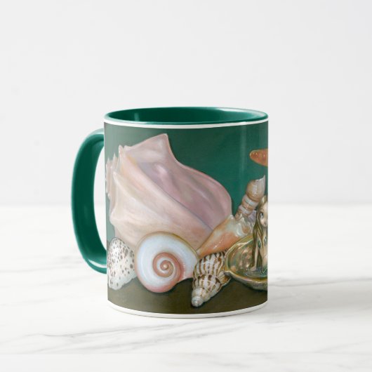 "人魚"のマグが付いている静物画 マグカップ (正面左)