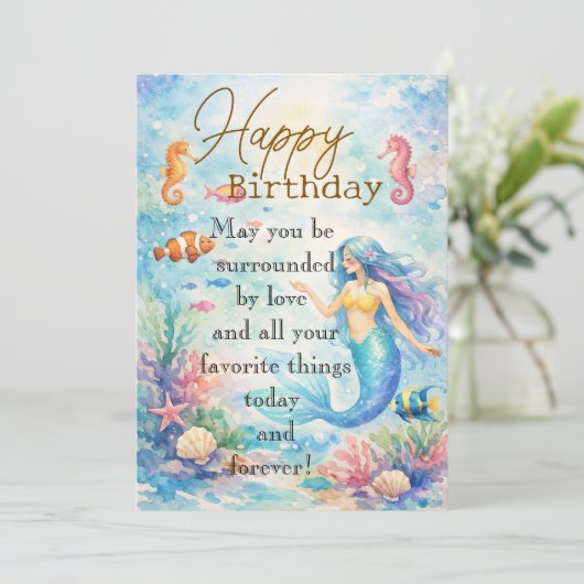 人魚 カード (スタンド正面)