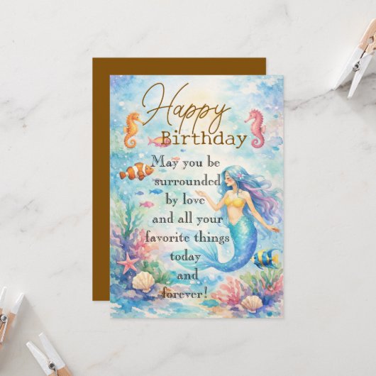 人魚 カード (正面/裏面インサイチュ)