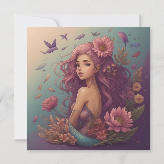 人魚 カード (正面)