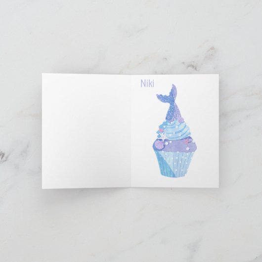 人魚 カード (内部)