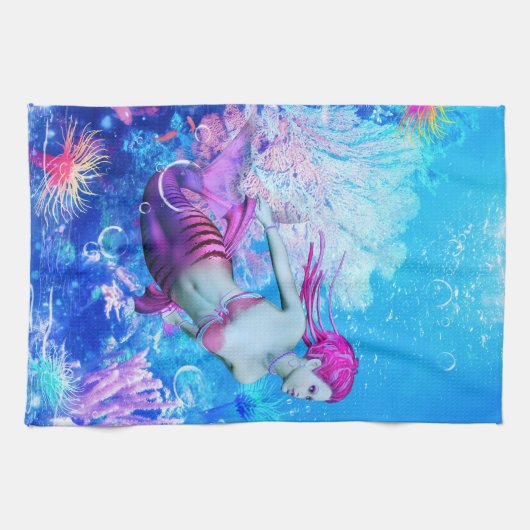 人魚 キッチンタオル (横)