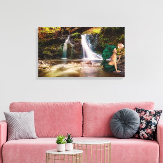 人魚 キャンバスプリント (インサイチュ (リビング))