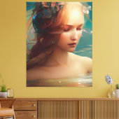 人魚 キャンバスプリント (インサイチュ (リビング))